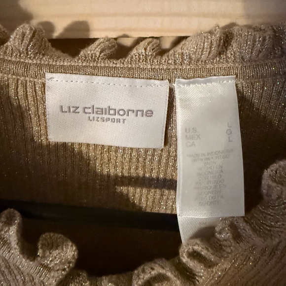 Liz Claiborne Shimmering Sweater Size Large - Picture 3 of 4